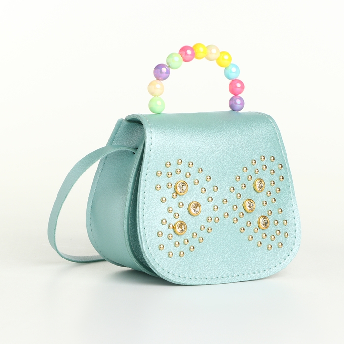 Сумка детская для девочки на клапане &laquo;Выбражулька&raquo;, цвет бирюзовый