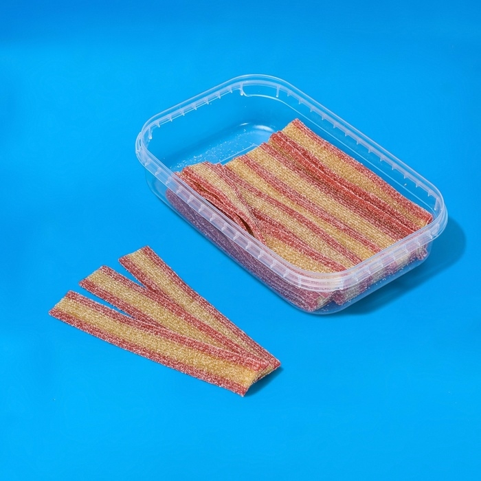 Кислый мармелад - ремешки "DAMLA", банан, клубника, 300 г