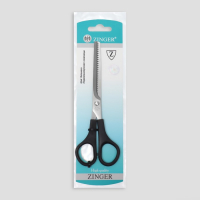 Ножницы парикмахерские, филировочные, с упором, лезвие — 7,5 см, в блистере, цвет чёрный, ЕC-040 Ножницы парикмахерские, филировочные, с упором, лезвие — 7,5 см, в блистере, цвет чёрный, ЕC-040