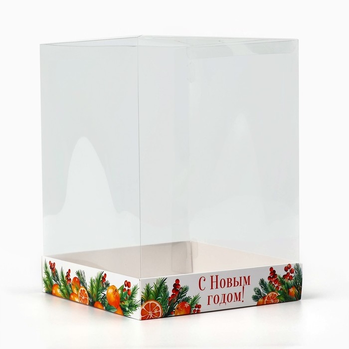 Коробка для кондитерских изделий «Аромат праздника», 15 х 15 х 20 см, Новый год Коробка для кондитерских изделий «Аромат праздника», 15 х 15 х 20 см, Новый год