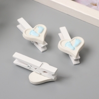 Декор для творчества дерево "Прищепка. Сердце с ножками" голубой набор 3 шт 1,7х3х5 см Декор для творчества дерево "Прищепка. Сердце с ножками" голубой набор 3 шт 1,7х3х5 см