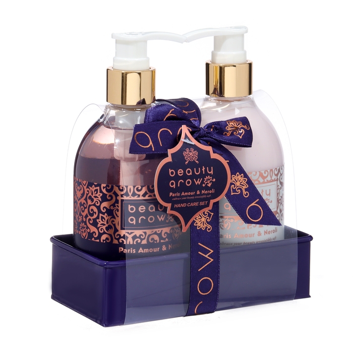 Подарочный набор для рук Beauty Grow: жидкое мыло 290 мл, лосьон 290 мл Подарочный набор для рук Beauty Grow: жидкое мыло 290 мл, лосьон 290 мл