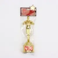 Кубок наградная фигура &laquo;Золотой человек&raquo;, оскар, золото, 18 х 6,3 см.