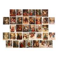 Набор мини-открыток новогодних &laquo;С Новым годом!&raquo; ретро, 35 штук, 8 x 10 см, Новый год