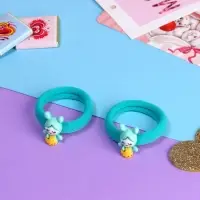 Резинка для волос &laquo;Маленькая радость&raquo;, набор 2 шт., пчёлка, 3.5 см, зелёная