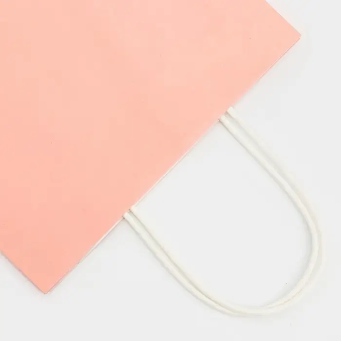 Пакет крафт &laquo;Радуга&raquo;, нежно - розовый, 22&times;13&times;32 см, 80 г/м&sup2;, 1 шт.