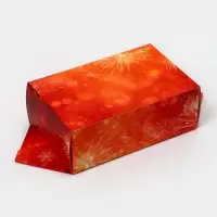 Подарочная коробка - конфета новогодняя складная &laquo;Новогодний Венок&raquo;, 14&times;22&times;8 см