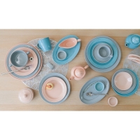 Тарелка мелкая &laquo;Акварель&raquo;, d=24 см, цвет голубой