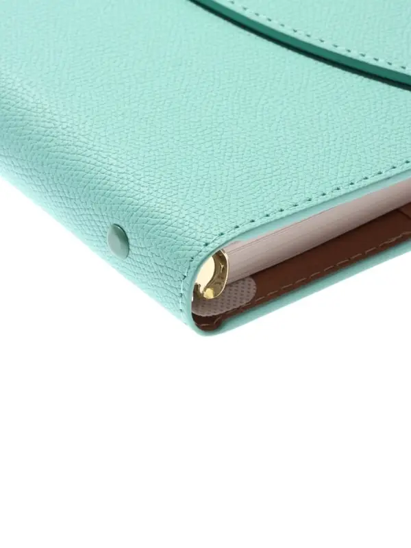 Органайзер на кольцах, A5, с клапаном, 80л, линия, к/зам, Бирюзовый