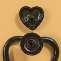 Дверной молоток "Сердце" 12х11 см