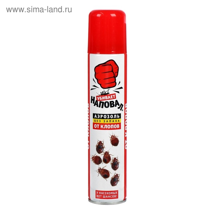 Аэрозоль от клопов "Наповал", без запаха, 200 мл