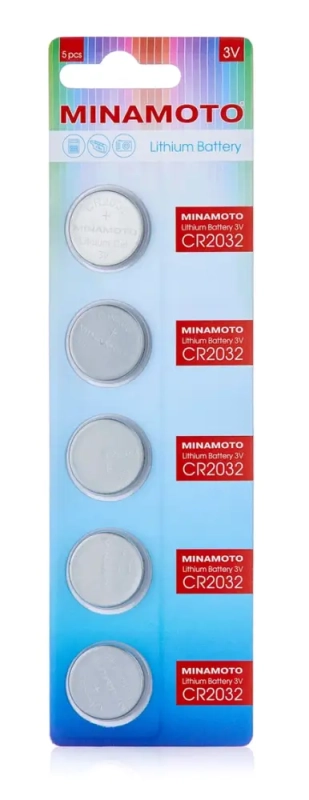 Батарейка Minamoto CR2032 BL5 Lithium 3V