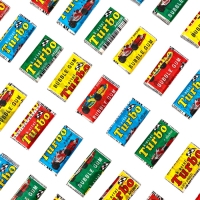 Жевательная резинка Turbosport racing, дыня, апельсин, яблоко, персик, 50*4,5 г