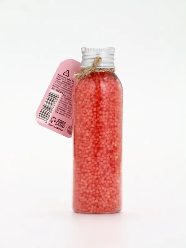 Жемчуг для ванны во флаконе, 85 гр, аромат малиновый раф, URAL LAB