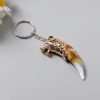 Брелок пластик "Клык с волком" 5,7х1,3х2,3 см