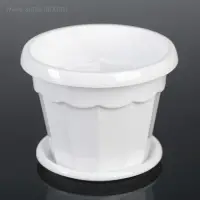 Горшок для цветов с поддоном &laquo;Доляна. Эрика&raquo;, 700 мл, пластиковый, белый