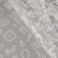 Пленка для цветов "Школьная пора" белая 0,7 х 8.2 м, 40мкм