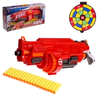 Бластер &laquo;Огненный&raquo;, стреляет мягкими пулями, работает на батарейках