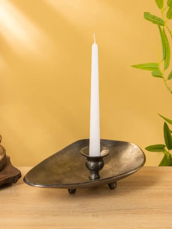 Подсвечник "Средневековье" алюминий 25,5х18х7,5 см