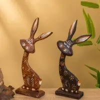 Сувенир на подставке &laquo;Заяц&raquo;, 12&times;4.5&times;24.5 см, дерево, МИКС