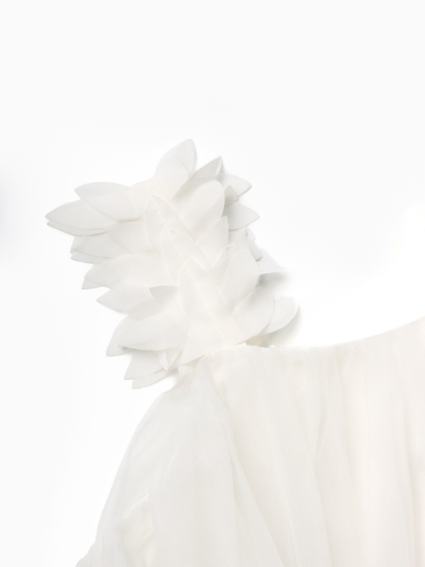 Платье для девочки MINAKU: PartyDress цв. белый, рост 122 см