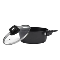 Кастрюля с крышкой 24 см Graphit-24C антипригарная 4,2 литра