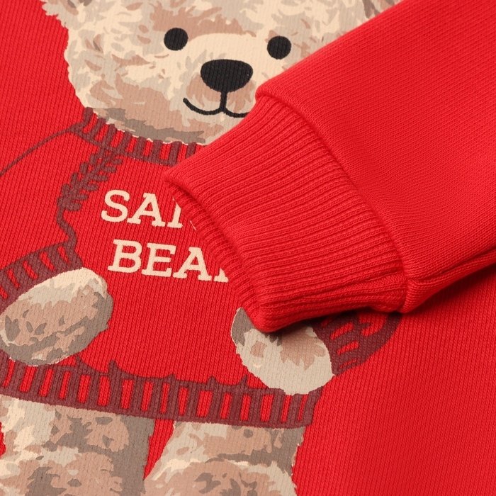 Костюм (свитшот и штанишки) Крошка Я "Новогодние медвежата", рост 86-92 см