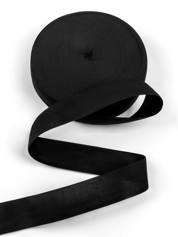 Резинка вязанная 50мм 40&plusmn;2м чёрный АУ