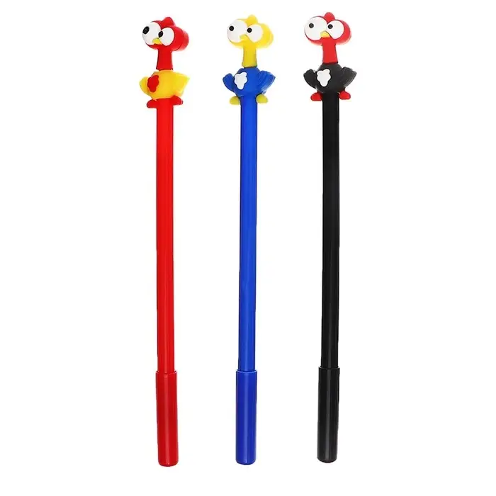 Ручка - прикол гелевая Calligrata &laquo;Курица&raquo;, МИКС