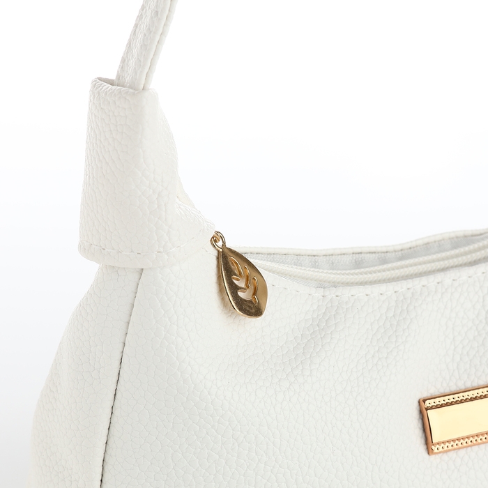 Сумка женская на молнии, цвет белый Сумка женская на молнии, цвет белый