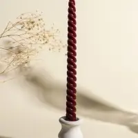 Набор свечей витых, 2х25 см, 4 шт, палитра бордового 25,5х8,8х2,4 см