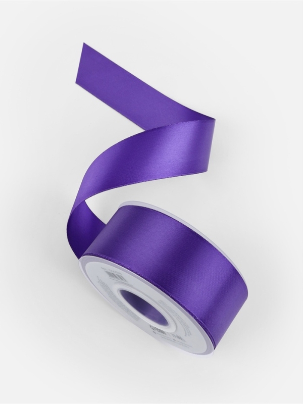 Лента атласная двухсторонняя №0470 38мм*25&plusmn;1м фиолетовый TR