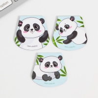 Закладки магнитные для книг, 3 шт &laquo;Панда&raquo;