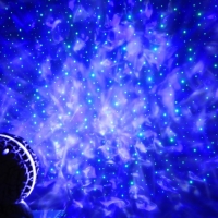 Световой прибор &laquo;Яйцо динозавра&raquo; 10 см, динамик, съёмная полусфера, свечение RGB, пульт ДУ, USB, синий