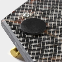 Поднос из мрамора Magistro Marble, 25&times;29 см, цвет чёрный