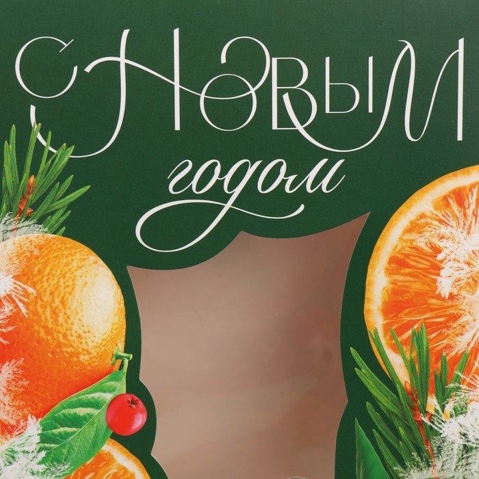 Коробка подарочная новогодняя складная &laquo;Зимние прянности&raquo;, 15 х 7 х 22 см, Новый год