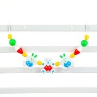 Растяжка на коляску/кроватку &laquo;Веселые друзья&raquo;, цвет МИКС, р-р 44-72, Аэлита