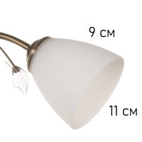 Люстра "Луиза" 5х40Вт Е27 бронза 58х58х26см