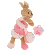 Растяжка - спираль с игрушками дуга на коляску / кроватку для малышей &laquo;Зайка&raquo;, Mum&Baby