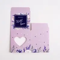 Коробка бонбоньерка, упаковка подарочная, &laquo;С любовью и нежностью&raquo;, 6 х 7 х 6 см