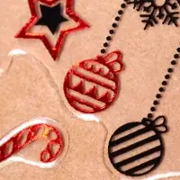 Наклейки для ногтей &laquo;Счастливого Рождества&raquo;, фольгированные, разноцветные