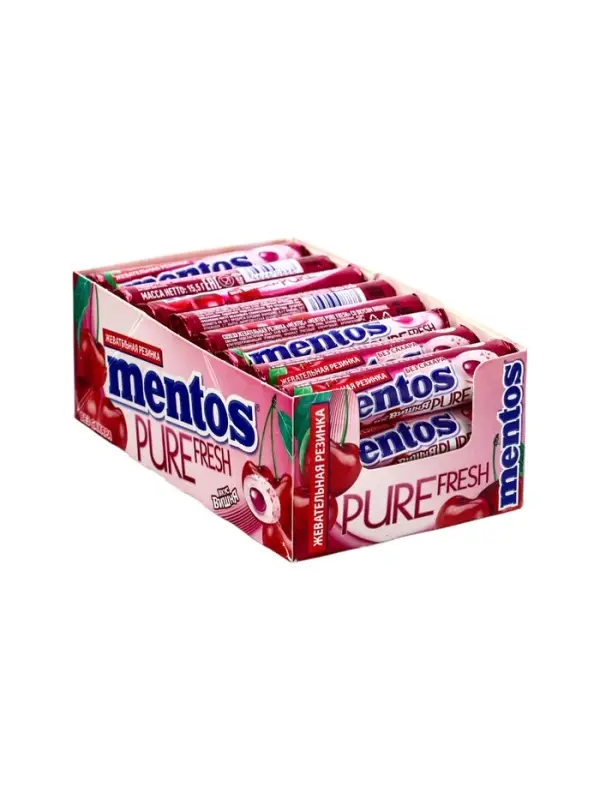 Жевательная резинка Mentos вкус вишня 15,5 г