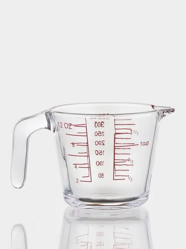 Кувшин мерный из жаропрочного стекла "Классика" 350 мл, 15х10,5х9 см