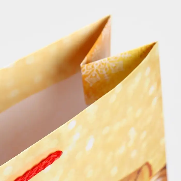 Пакет подарочный новогодний ламинированный &laquo;Поздравляю&raquo;, L 28 х 38 х 9 см