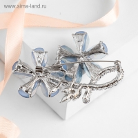 Брошь &laquo;Цветы&raquo; лютики, цвет голубой в серебре