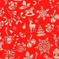 Бумага упаковочная тишью, новогодняя упаковка &laquo;С новым годом!&raquo;,50&times;66 см