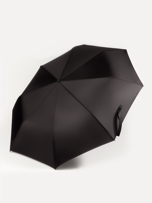 Зонт автоматический «Black», 3 сложения, 8 спиц, R = 48 см, цвет чёрный Зонт автоматический «Black», 3 сложения, 8 спиц, R = 48 см, цвет чёрный