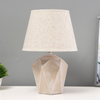 Настольная лампа "Аурика" Е14 40Вт бежевый 22х22х34см Настольная лампа "Аурика" Е14 40Вт бежевый 22х22х34см
