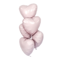 Шар фольгированный 19" &laquo;Пыльная роза&raquo;, сердце