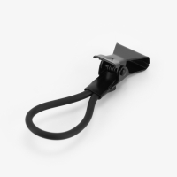 Зажим для штор на петле, металлический, 5.5×1.5 см, 5 шт., чёрный Зажим для штор на петле, металлический, 5.5×1.5 см, 5 шт., чёрный